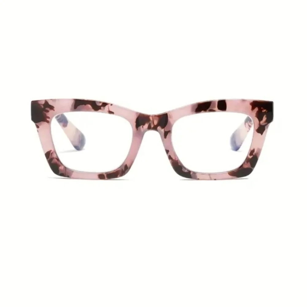 +2.00 Oversized Square reading glasses Oprah style Blue light blocking